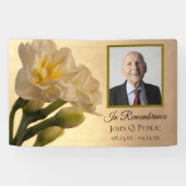 ホワイトダブルダッフルズお祝いの葬式 横断幕 (横)