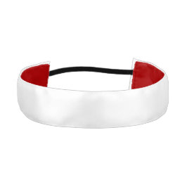 ホワイトダブル無地のサテン競技用ヘッドバンド アスレチックヘッドバンド