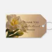 ホワイトダブル結婚ダッフォジルズありがとうメッセージカード ギフトタグ (正面(横))