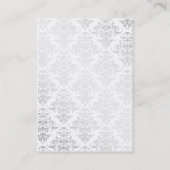 ホワイトダマエレガントスクの名刺テンプレート 名刺 (裏面)