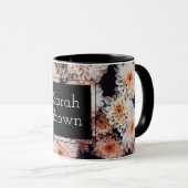 ホワイトダリアエレガントフローラ マグカップ (正面右)