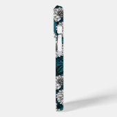 ホワイトダリアガーデン/ブルー離れの2 Case-Mate iPhoneケース (裏面 / 左)