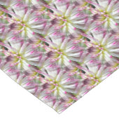 ホワイトダリアフラワーパターン自然 ショートテーブルランナー (コーナー)