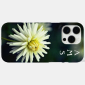 ホワイトダリアフラワーパーソナルイニシャルケースメイトSa Case-Mate iPhoneケース (裏面 (横))