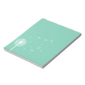 ホワイトダンデオンシルエット ノートパッド (回転)