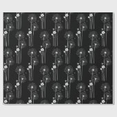 ホワイトダンデオンブラック ラッピングペーパー (フラット)