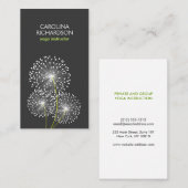 ホワイトダンデリオンズヨガ先生、ヨガインストラクター 名刺 (正面/裏面)