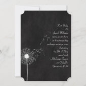 ホワイトダンデリオンブラック 招待状 (正面)