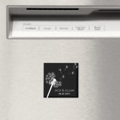 ホワイトダンデリオン結婚式の引き出物 マグネット (インサイチュ (食洗機))