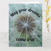 ホワイトダンデロン カード (黄色い花)