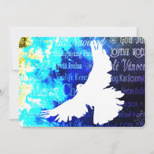 ホワイトダヴ メリークリスマス＆ハッピーニューイヤー シーズンカード (正面)