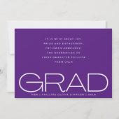 ホワイトダークオーバーレイポートレートモダン写真 案内状 (裏面)