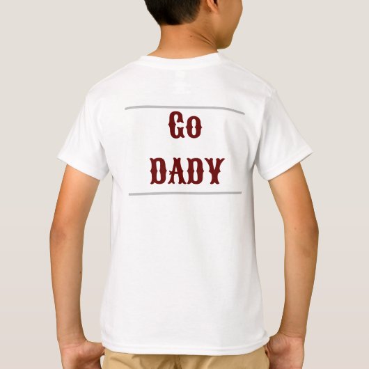 ホワイトダークレッドの子供たち Tシャツ (裏面)