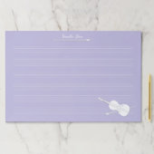 ホワイトチェロカスタムラベンダージャイアントミュージック原稿 ペーパーパッド (インサイチュ)