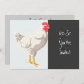 ホワイトチキン 招待状 (正面/裏面)