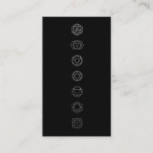 ホワイトチャクラ瞑想名刺 名刺 (正面)