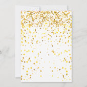 ホワイトチャリティボール企業の募金パーティー 招待状 (裏面)