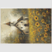 ホワイトチャーチイエローワイルドフラワーズルスティックデコップページ 薄葉紙 (正面)