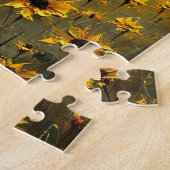 ホワイトチャーチイエローワイルドフラワー素朴 ジグソーパズル (側面)