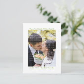 ホワイトチューリップありがとうはがき ポストカード (スタンド正面)