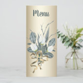 ホワイトチューリップと金ゴールド結婚披露宴 メニュー (スタンド正面)