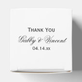 ホワイトチューリップアンドパール春の結婚式 フェイバーボックス (上部)