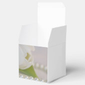 ホワイトチューリップアンドパール春の結婚式 フェイバーボックス (オープン)