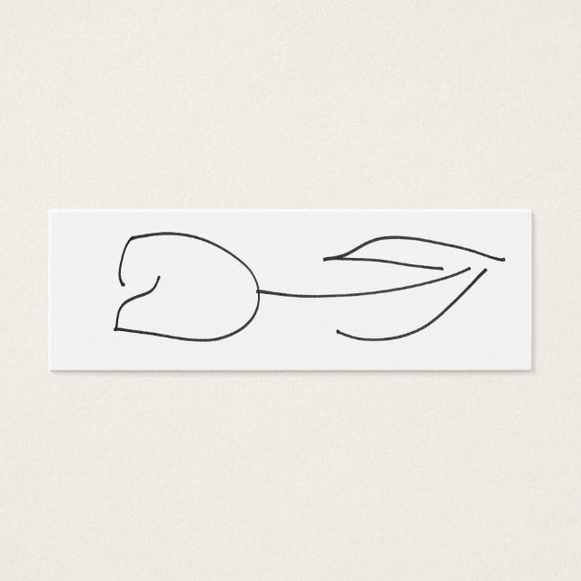 ホワイトチューリップカード (正面)