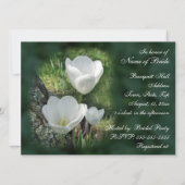 ホワイトチューリップスブライダルシャワー 招待状 (裏面)