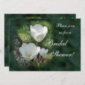 ホワイトチューリップスブライダルシャワー 招待状 (正面/裏面)