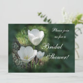 ホワイトチューリップスブライダルシャワー 招待状 (スタンド正面)