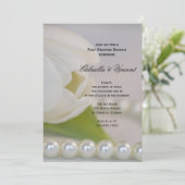 ホワイトチューリップパールズ ポストウェディング ブランシュ 招待状 (スタンド正面)