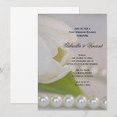 ホワイトチューリップパールズ ポストウェディング ブランシュ 招待状 (正面/裏面)