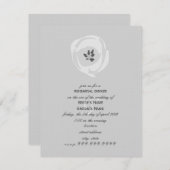 ホワイトチューリップリハーサルディナー招待状 招待状 (正面/裏面)