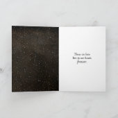 ホワイトチューリップ悔やみや弔慰と雨滴 カード (内部)