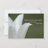 ホワイトチューリップ悔やみや弔慰 サンキューカード (正面)