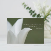 ホワイトチューリップ悔やみや弔慰 サンキューカード (スタンド正面)