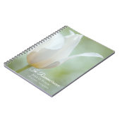 ホワイトチューリップ春葬儀記念ゲストブック ノートブック (左側)