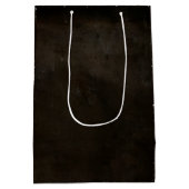 ホワイトチューリップ誕生日と雨滴 ミディアムペーパーバッグ (裏面)