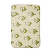 ホワイトチューリップ風呂マット バスマット (正面縦)