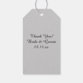 ホワイトチューリップ&パール結婚式の引き出物ラベル ギフトタグ (裏面)