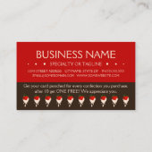 ホワイトチョコイチゴロイヤリティパンチカード ロイヤリティカード (裏面)