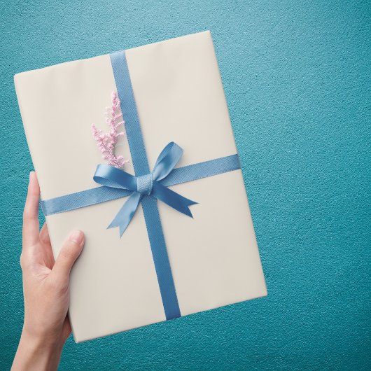 ホワイトチョコレートカ無地のラー ラッピングペーパー