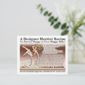 ホワイトチョコレートチーズケマルティーニレシピカード ポストカード (スタンド正面)