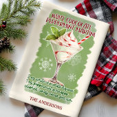 ホワイトチョコレートペパーミントマルティニカクテルレシピ キッチンタオル