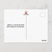 ホワイトチョコレートポストカード ポストカード (裏面)