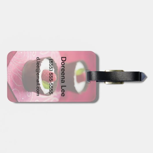 ホワイトチョコレートムースデザート ラゲッジタグ (裏面横)