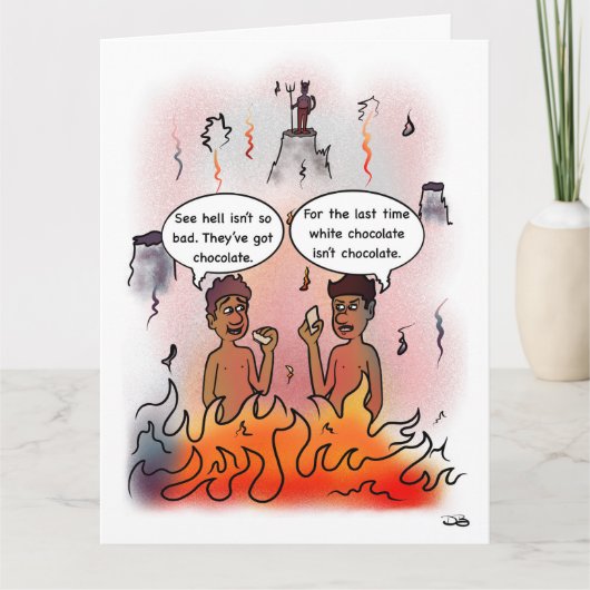 ホワイトチョコレート カード (正面)