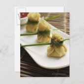 ホワイトチリソースのワントン餃子 ポストカード (正面/裏面)