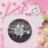 ホワイトチンチラのスーパースター ペーパープレート (パーティー)